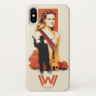 Capa Para iPhone Da Case-Mate Westworld Wyatt & Man em preto na Igreja Branca