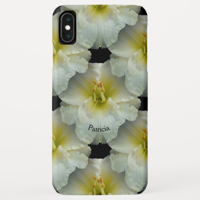 Capa Para iPhone, Case-Mate White Daylily com Padrão de Azulejo Amarelo/Sem Ol (Verso)