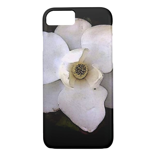 Capa Para iPhone, Case-Mate White Magnolia iPhone 7 Case (Verso)