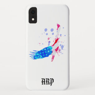 Capa Para iPhone Da Case-Mate *~* White USA Flag Águia americana Red White Blue