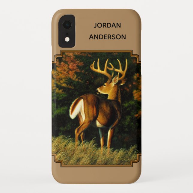 Capa Para iPhone, Case-Mate Whitetail Buck Deer Hunting Tan (Verso)