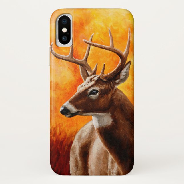 Capa Para iPhone, Case-Mate Whitetail Deer Trophy Buck Head (Verso)