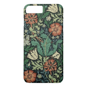 Capa iPhone 8 Plus/7 Plus William Morris Compton Floral Art Nouveau Pattern