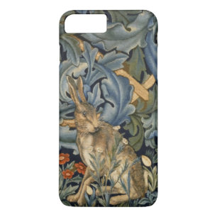 Capa iPhone 8 Plus/7 Plus William Morris Forest Rabbit Floral Art Nouveau