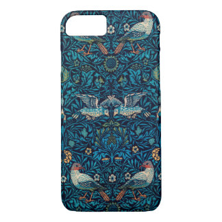 Capa iPhone 8/7 William Morris - Padrão de Folhas e Aves