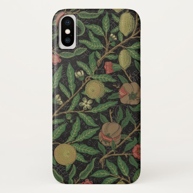 Capa Para iPhone, Case-Mate William Morris Pomegranate Fruta clássica (Verso)