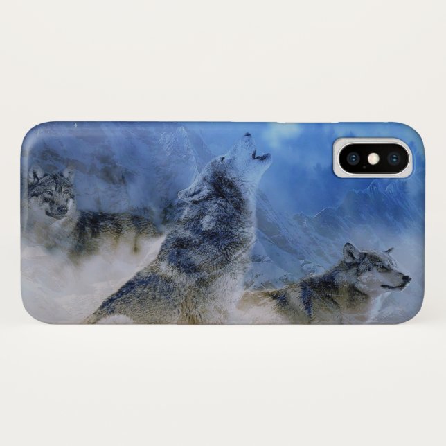 Capa Para iPhone, Case-Mate Wolf Spirits (Verso (Horizontal))