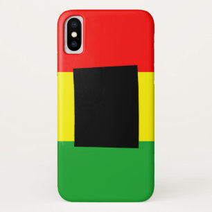 Capa Para iPhone X Wyoming com cores de Rasta