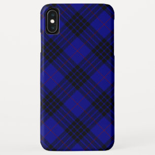 Capa Para iPhone Da Case-Mate xadrez azul preto tartan MacKay