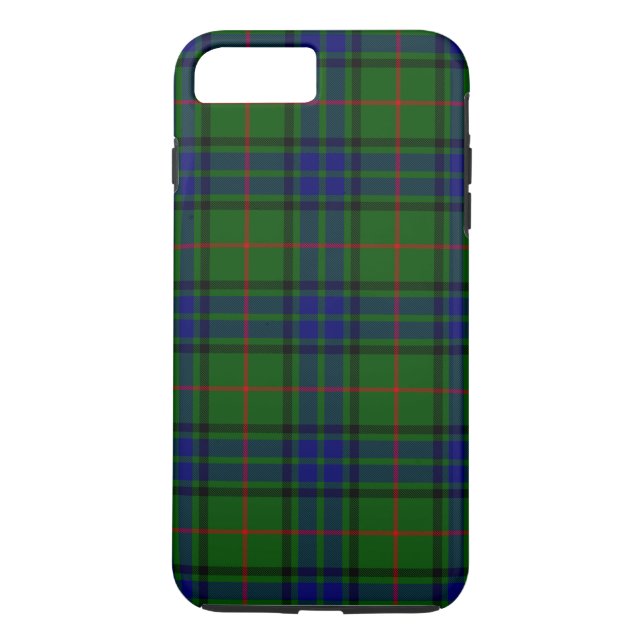 Capa Para iPhone, Case-Mate Xadrez azul-tartan Lauder (Verso)