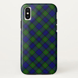 Capa Para iPhone Da Case-Mate Xadrez azul verde tartan Murray