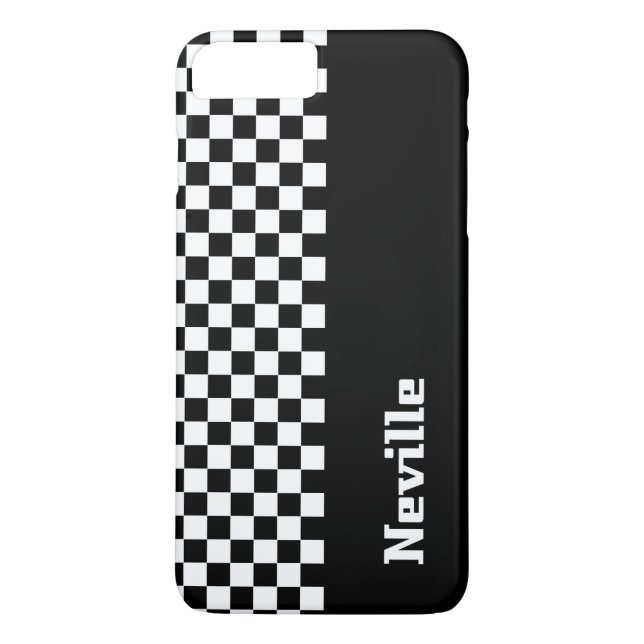 Capa Para iPhone, Case-Mate Xadrez Bicolor Personalizado (Verso)