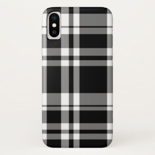 Capa Para iPhone Da Case-Mate xadrez de tartan preto e branco
