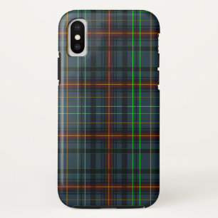 Capa Para iPhone X Xadrez em azul, laranja, verde...