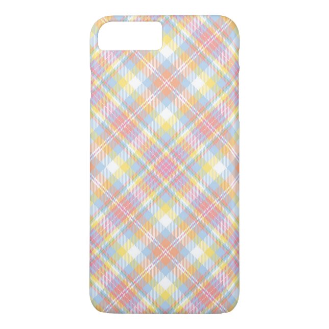 Capa Para iPhone, Case-Mate Xadrez Pastel da listra (Verso)