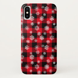 Capa Para iPhone Da Case-Mate Xadrez Red Buffalo Snowflakes