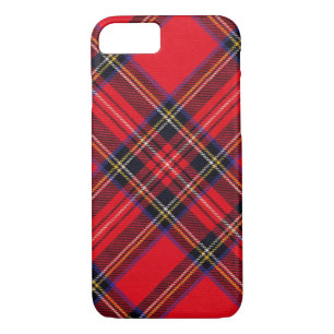 Capa iPhone 8/7 Xadrez vermelha de Stewart tartan