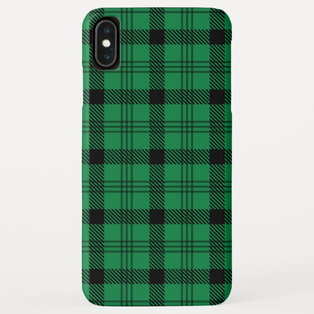 Capa Para iPhone, Case-Mate Xadrezes verdes e negras (Verso)