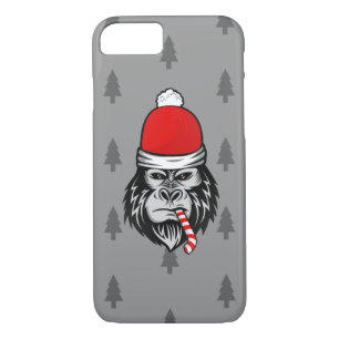 Capa iPhone 8/7 xmas santa claus gorilla