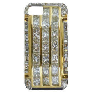 Capa Tough Para iPhone 5 Yellow Dourado e Diamond Art iPhone 5 Case
