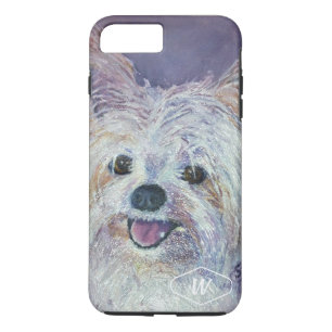 CAPA iPhone 8 PLUS/7 PLUS YORKIE MIX BRANCO