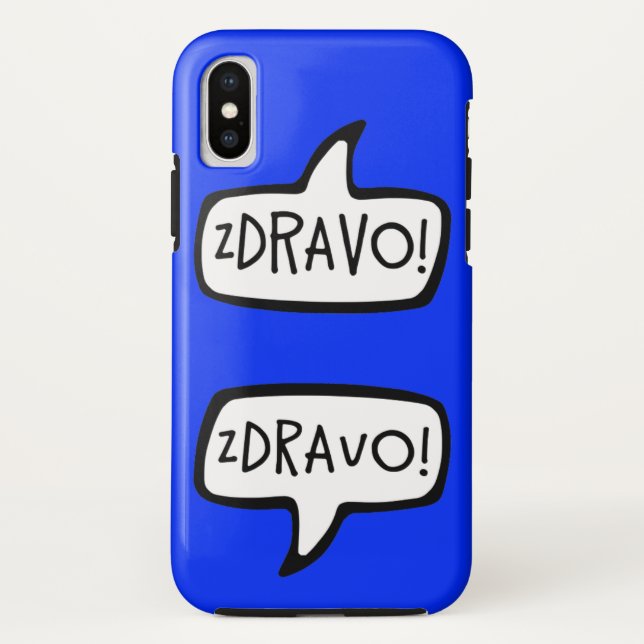 Capa Para iPhone, Case-Mate ZDRAVO! Bósnio - Sérvio Saudável Palavra (Verso)