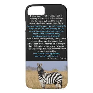 Capa Para iPhone Da Case-Mate Zebra entre o caso do iPhone 7 do cavalo