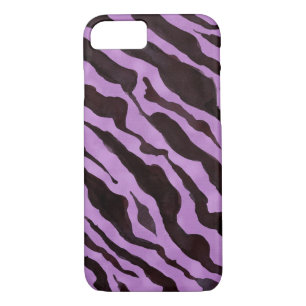 Capa Para iPhone Da Case-Mate Zebra - Padrão de Pele Roxo Negro Moderno Diversão