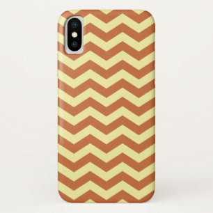 Capa Para iPhone X Zest Cream Neutral Chevrons