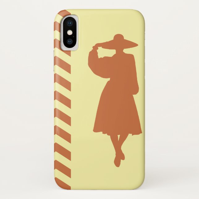 Capa Para iPhone, Case-Mate Zest Cream Neutral Chevrons Fashion (Verso)