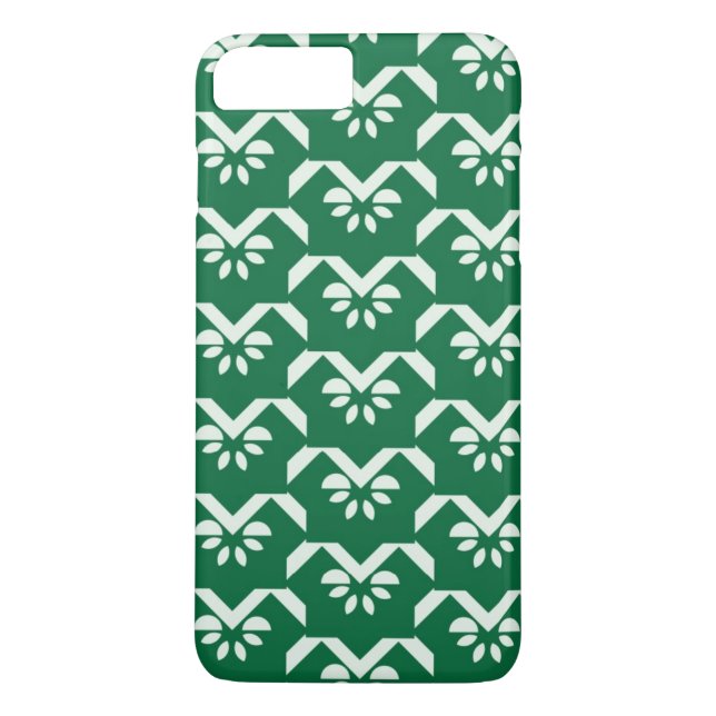 Capa Para iPhone, Case-Mate Ziguezague floral verde (Verso)