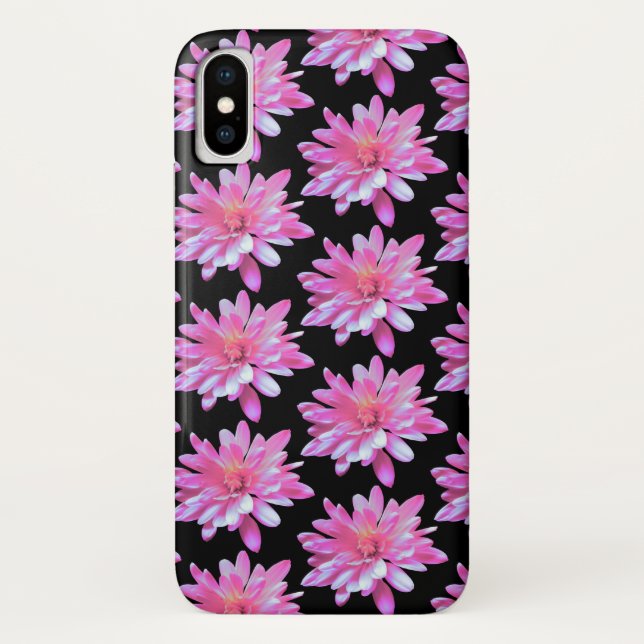 Capa Para iPhone, Case-Mate Zinnia rosa, margarida rosa, bonito padrão floral (Verso)