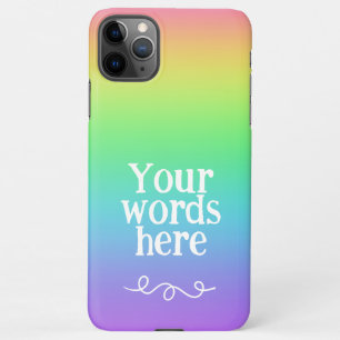 Capa Para iPhone Caso Máx do Rainbow iPhone 11 Pro Personalizado