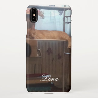 Capa Para iPhone Cat Photo Name Personalize IPhone XS Max Case