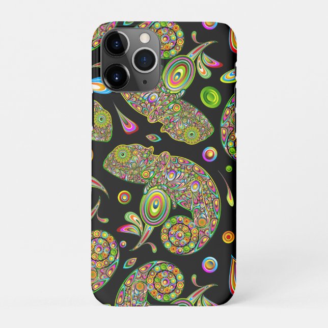 Capa Para iPhone Chameleon Psychedelic Fantasy (Verso)