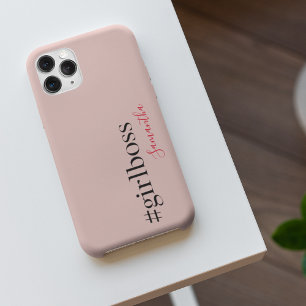 Capa Para iPhone Chefe e Nome da Menina Rosa Moderna   melhor prese