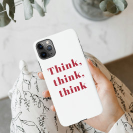 Capa Para iPhone Citação de Pensão Vermelha Positiva de Inspiração