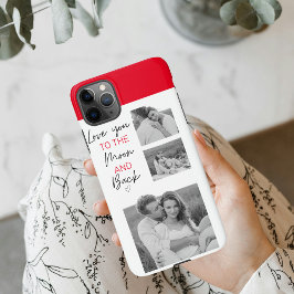 Capa Para iPhone Colagem Foto Do Casal E Citação Romântica Na Lua