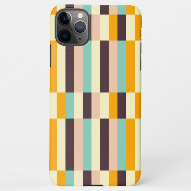 Capa Para iPhone Colorful geometric pattern with vertical stripes  (Verso)