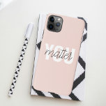 Capa Para iPhone Cor-de-rosa moderno Você é importante Citação de I<br><div class="desc">Cor-de-rosa moderno Você é importante Citação de Inspiração</div>