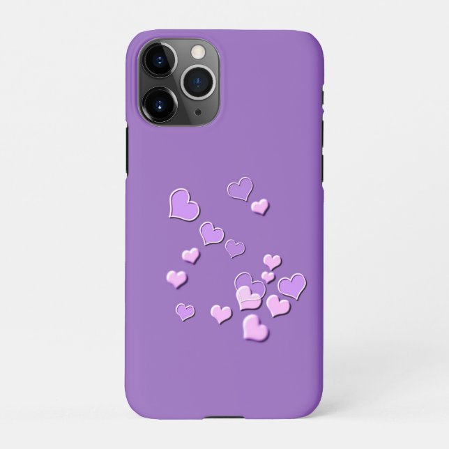 Capa Para iPhone corações (Verso)