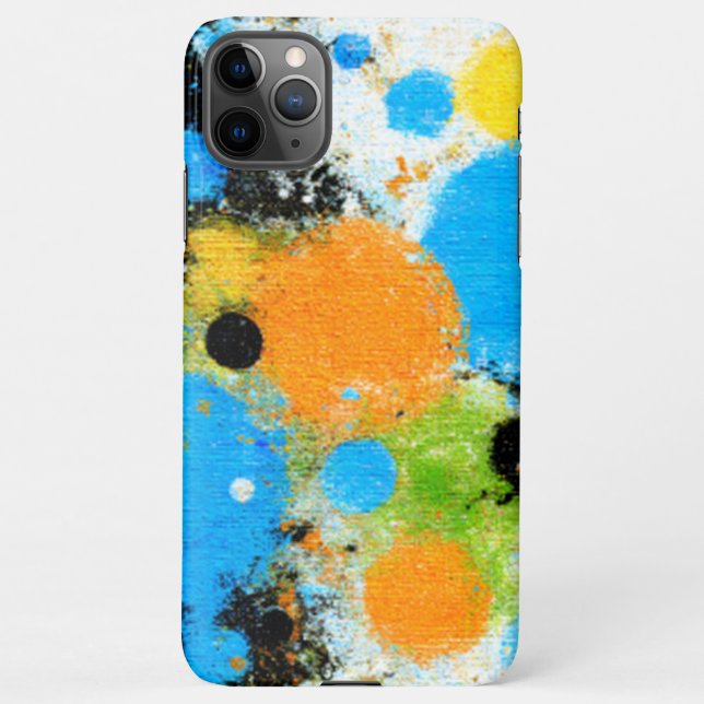 Capa Para iPhone Cosmic Chromatic Splatter: Abstract Orbit (Verso)