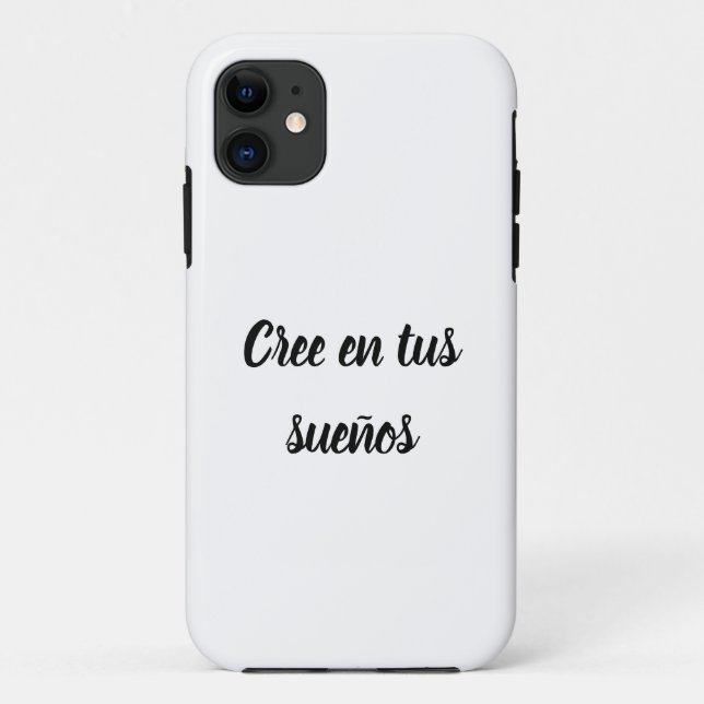 Capa para Iphone cree en tus sueños (Verso)