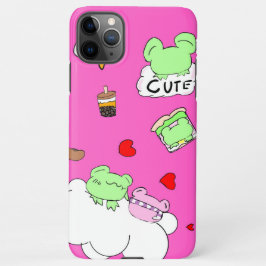 Capa Para iPhone Cute, pink, food, cloud, frog phone case