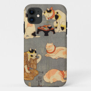 Capa Para iPhone Da Case-Mate た と え 内(中), 尽, の, Gatos Japoneses(2), Kuniyoshi, U