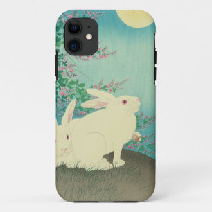 Capa Para iPhone Da Case-Mate 月と兎, coelhos do 古邨 & lua, Koson, Ukiyo-e
