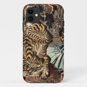 Capa Para iPhone Da Case-Mate 龍虎, tigre do 国芳 & dragão, Kuniyoshi, Ukiyo-e