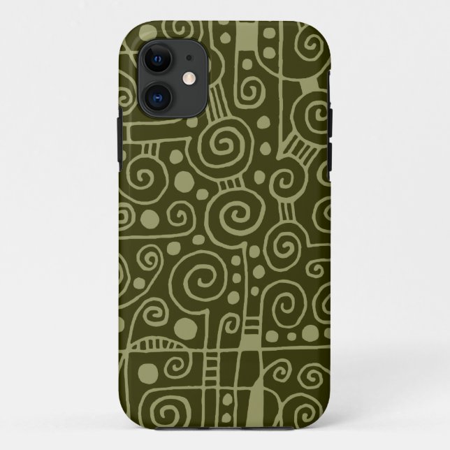 Capa Para iPhone Da Case-Mate 040512 - Khaki e Oliva Escura (Verso)