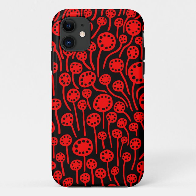 Capa Para iPhone Da Case-Mate 090512 Vermelho em Preto (Verso)