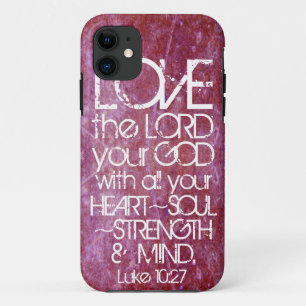 Capa Para iPhone Da Case-Mate 10:27 de Luke do verso da bíblia da mente da força